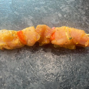 brochette de volaille marine